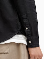AllSaints Black Laguna Longsleeve Shirt - Image 6 of 8