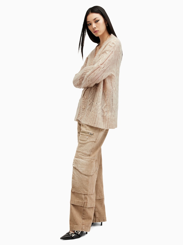 AllSaints White Regan Cardigan - Image 4 of 5