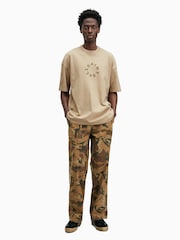 AllSaints Brown Tierra Short Sleeve Crew T-Shirt - Image 4 of 6
