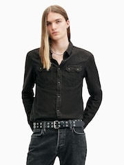 AllSaints Black Rock Shirt - Image 1 of 8