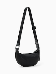 AllSaints Black Half Moon Rec Cross-Body Bag - Image 2 of 7