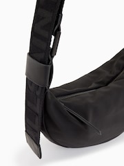 AllSaints Black Half Moon Rec Cross-Body Bag - Image 3 of 7