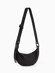 AllSaints Black Half Moon Rec Cross-Body Bag - Image 5 of 7