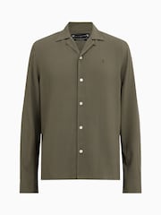 AllSaints Brown Venice Long Sleeve Shirt - Image 5 of 5