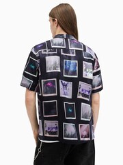 AllSaints Black Fotos Shortsleeve Shirt - Image 5 of 6