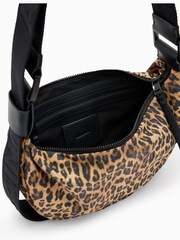 AllSaints Brown Half Moon Rec Cross-Body Bag - Image 3 of 6