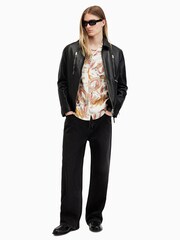 AllSaints White Dragon Short Sleeve Shirt - Image 3 of 7