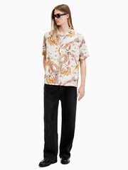 AllSaints White Dragon Short Sleeve Shirt - Image 4 of 7