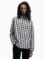 AllSaints Black Elektra Long Sleeve Shirt - Image 1 of 7