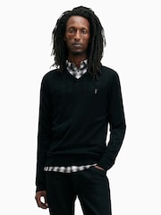 AllSaints Black Elektra Long Sleeve Shirt - Image 3 of 7