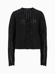 AllSaints Black Vivian Cardigan - Image 7 of 7