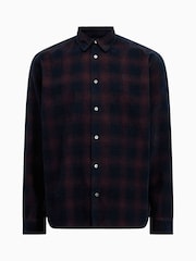 AllSaints Blue Daybreaker Longsleeve Shirt - Image 8 of 8