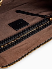 AllSaints Black Half Moon Shoulder Bag - Image 3 of 7