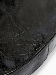AllSaints Black Half Moon Shoulder Bag - Image 5 of 7