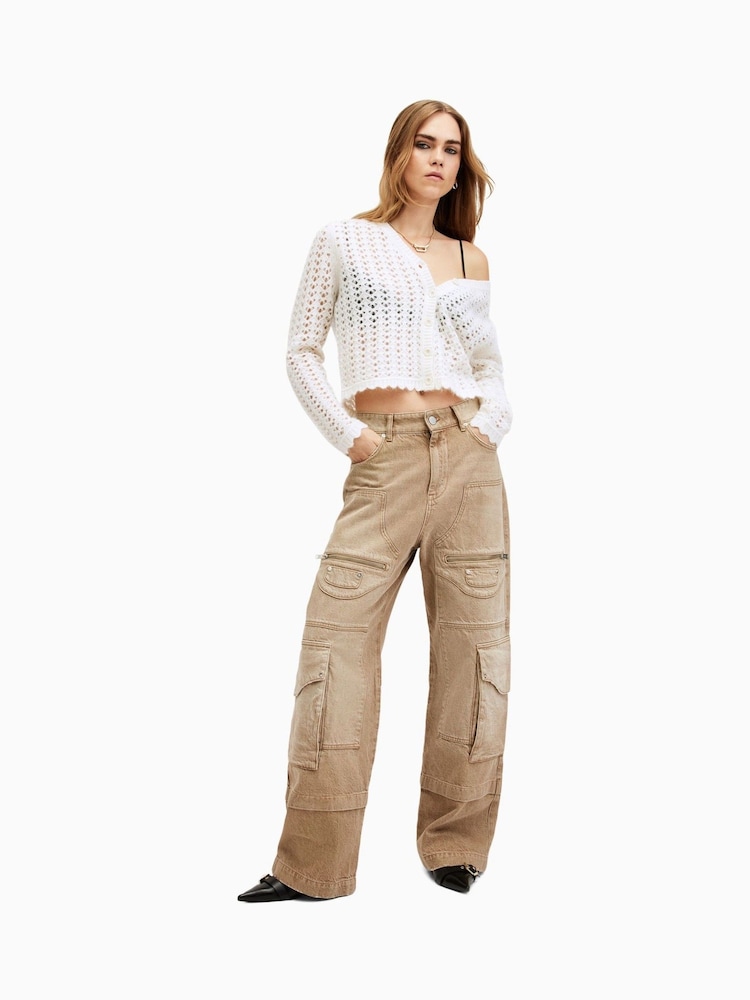 AllSaints White Vivian Cardigan - Image 5 of 8