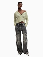 AllSaints Green Vivian Cardigan - Image 3 of 7