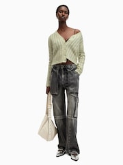 AllSaints Green Vivian Cardigan - Image 6 of 7