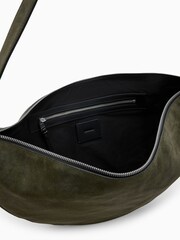 AllSaints Green Half Moon Shoulder Bag - Image 2 of 7