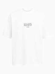 AllSaints White Twilight Shortsleeve Crew T-Shirt - Image 6 of 6