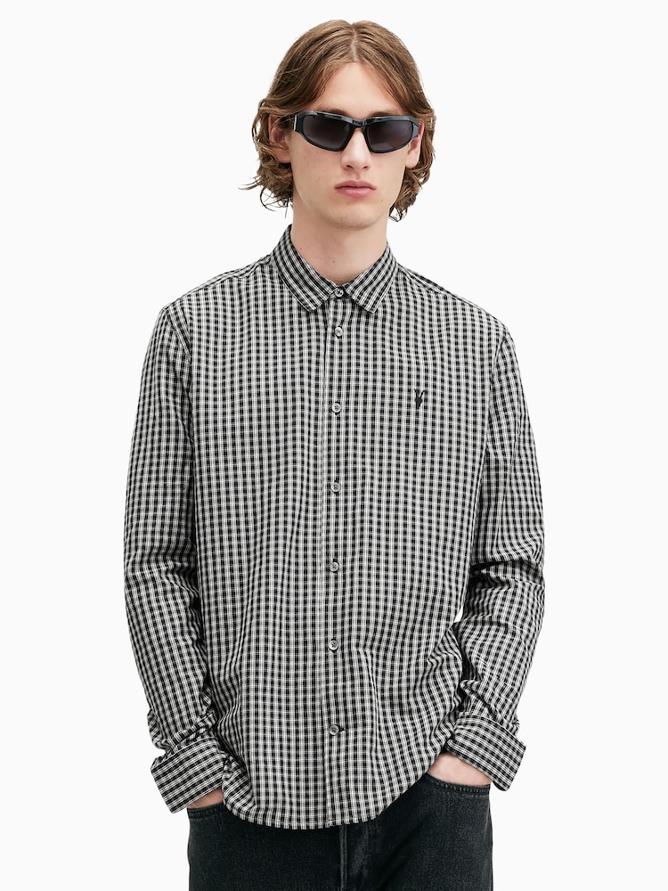 AllSaints Black Neo Longsleeve Shirt - Image 1 of 7