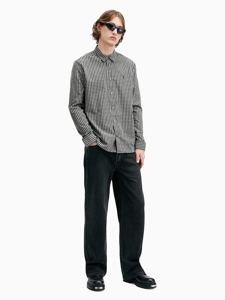 AllSaints Black Neo Longsleeve Shirt - Image 2 of 7