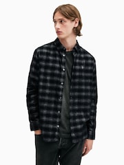 AllSaints Blue Kink Longsleeve Shirt - Image 5 of 8
