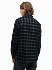 AllSaints Blue Kink Longsleeve Shirt - Image 6 of 8