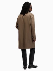 AllSaints Brown Montell Trench Coat - Image 9 of 10