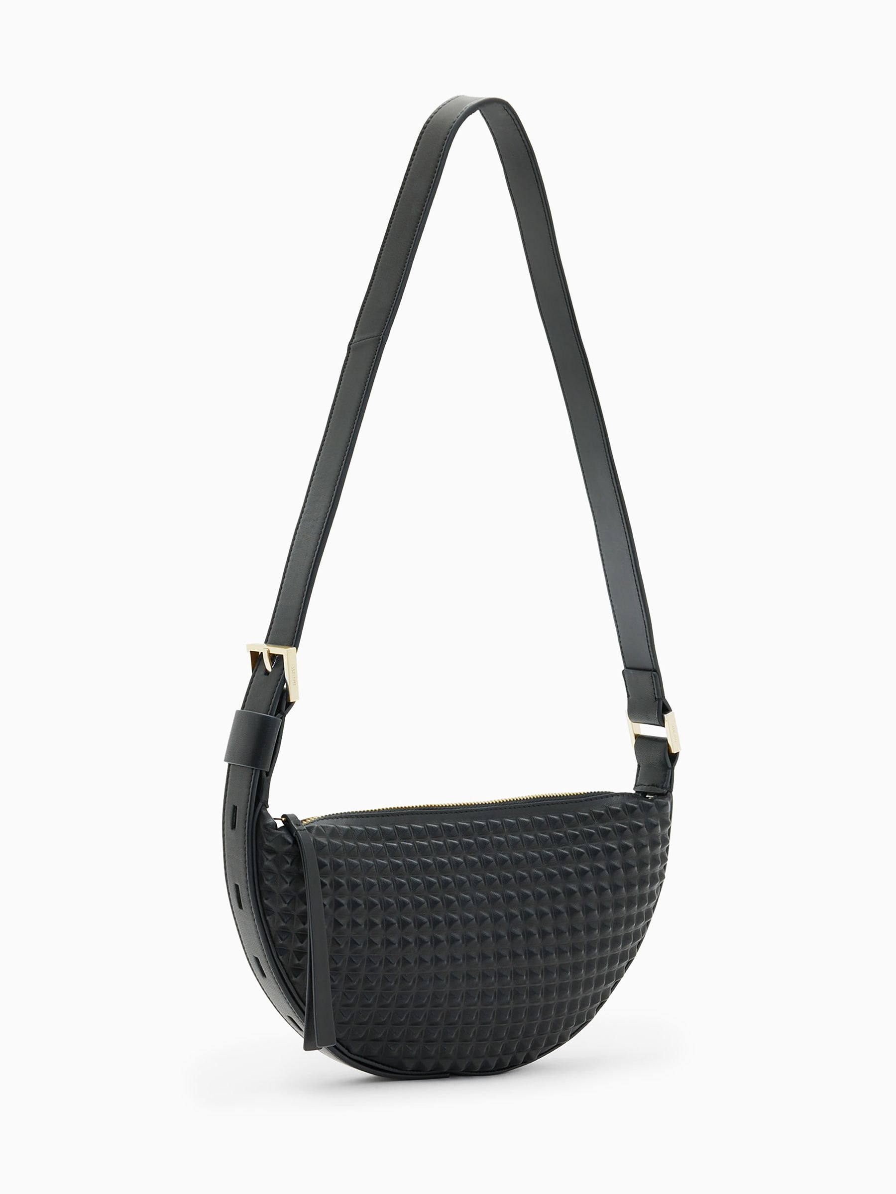 Buy AllSaints Black Half Moon Stud Cross-Body Bag from Next USA