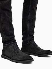 AllSaints Black Bilton Suede Shoes - Image 1 of 6