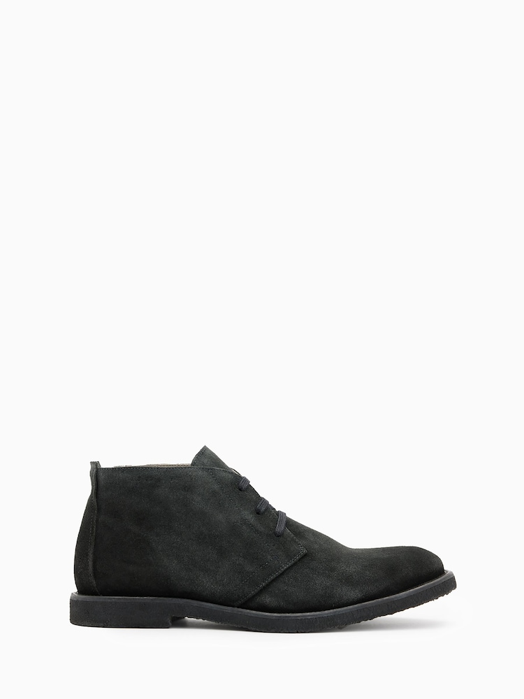 AllSaints Black Bilton Suede Shoes - Image 2 of 6