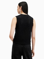 AllSaints Black Vivian Tank - Image 6 of 7