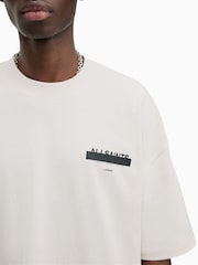 Белый - Футболка Redact Crew из органического хлопка AllSaints 100% - Изображение 4 из 6