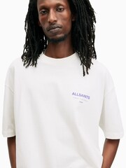 AllSaints White 100% Cotton Underground Shortsleeve Crew T-Shirt - Image 3 of 7
