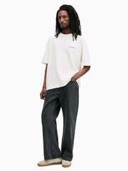 AllSaints White 100% Cotton Underground Shortsleeve Crew T-Shirt - Image 4 of 7