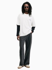 AllSaints White 100% Cotton Underground Shortsleeve Crew T-Shirt - Image 5 of 7