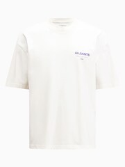 AllSaints White 100% Cotton Underground Shortsleeve Crew T-Shirt - Image 7 of 7