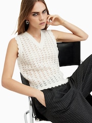 AllSaints White Vivian Tank Top - Image 1 of 1