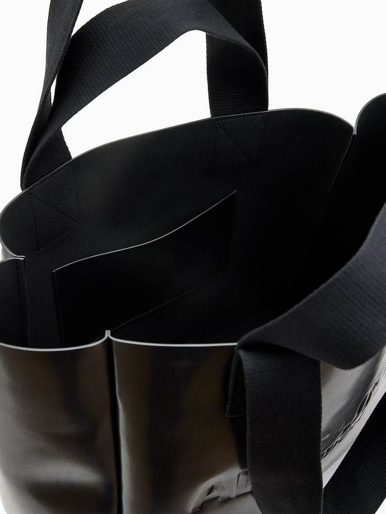 AllSaints Black Izzy Leather Tote - Image 2 of 7