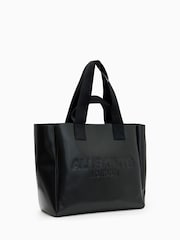 AllSaints Black Izzy Leather Tote - Image 4 of 7