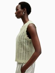 AllSaints Green Vivian Tank Top - Image 4 of 7