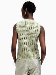 AllSaints Green Vivian Tank Top - Image 5 of 7