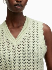 AllSaints Green Vivian Tank Top - Image 6 of 7