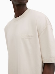 AllSaints White 100% Cotton Xander Shortsleeve Crew Neck T-Shirt - Image 2 of 5