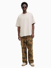 AllSaints White 100% Cotton Xander Shortsleeve Crew Neck T-Shirt - Image 3 of 5