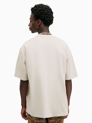 AllSaints White 100% Cotton Xander Shortsleeve Crew Neck T-Shirt - Image 4 of 5