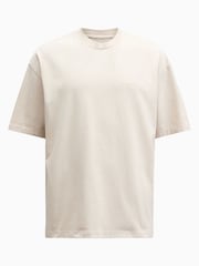 AllSaints White 100% Cotton Xander Shortsleeve Crew Neck T-Shirt - Image 5 of 5