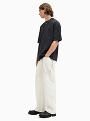AllSaints Grey 100% Cotton Xander Shortsleeve Crew Neck T-Shirt - Image 3 of 9