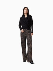 AllSaints Black Wasson Pirate Cardigan - Image 3 of 8