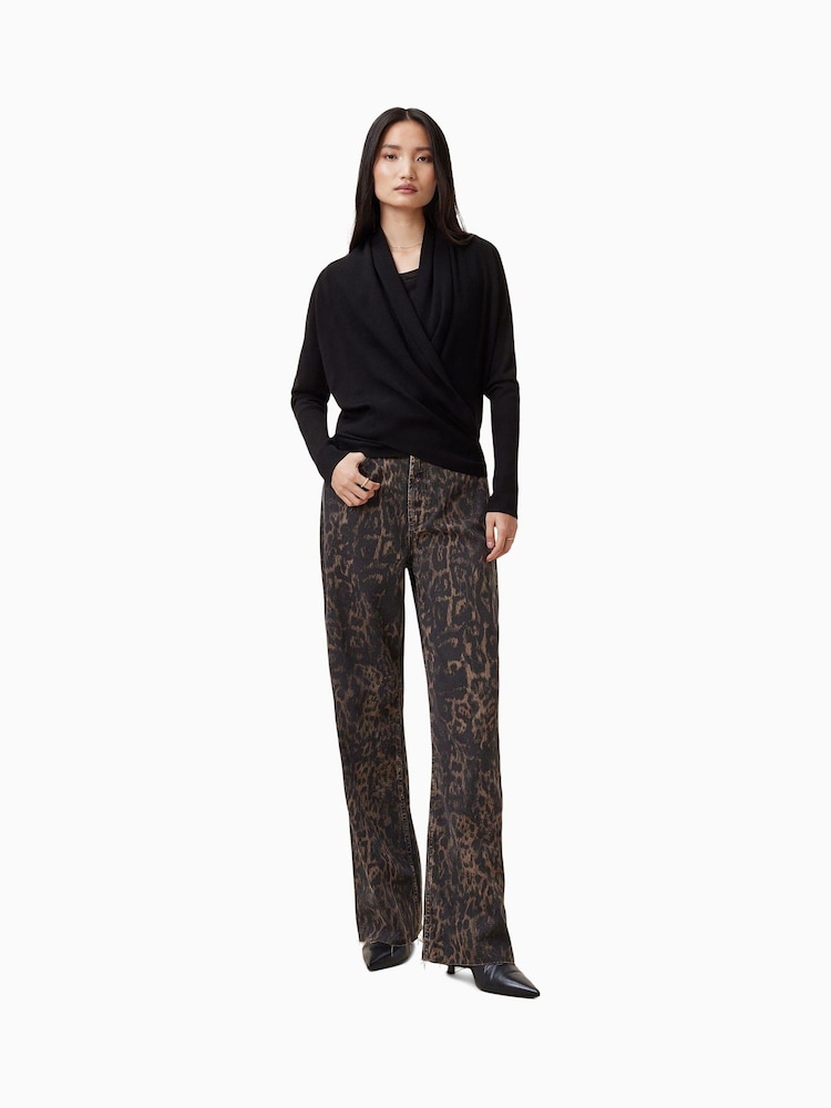 AllSaints Black Wasson Pirate Cardigan - Image 3 of 8